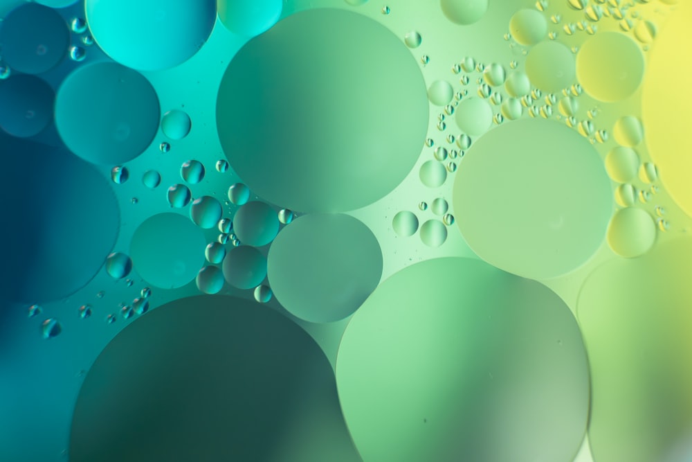 Green bubble illustration