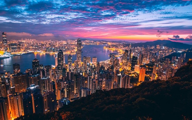 HK Skyline Dusk