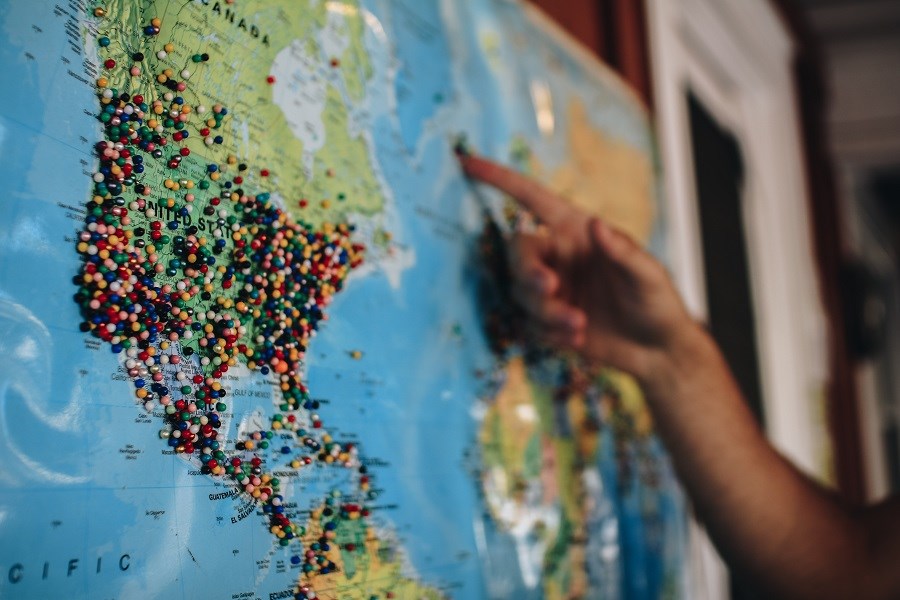 Pins in the U.S.