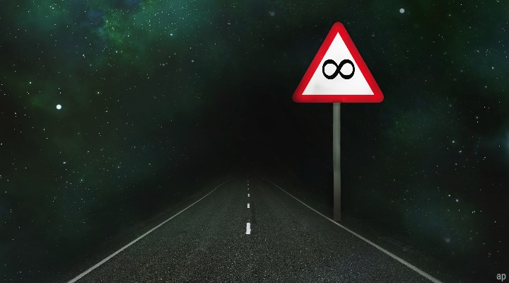 a dark road