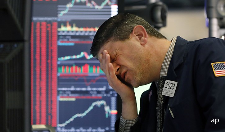 US stock market trader