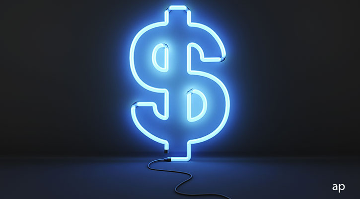 US dollar neon