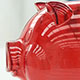 Red piggy bank