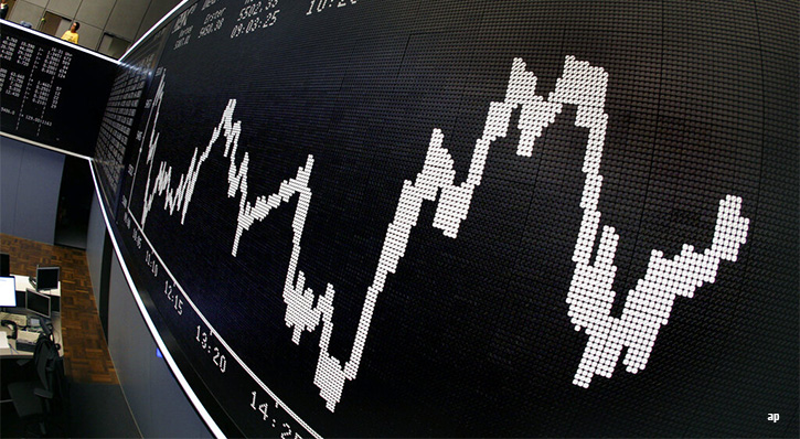 chart with volatile market movements